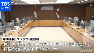 日インドネシア防衛相会談、対中国などの連携で一致