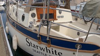 OVERBOARD !!  Boarding Ladder Installation- Video #36 - Westsail 28 - 