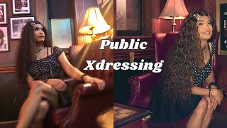 CROSSDRESSING: In public at 2 Sports Bars and Nightclub