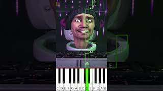 skibidi toilet 6 - DJ TOILET (DaFuq!?Boom!) - Octave Piano Tutorial