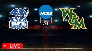 William \u0026 Mary Tribe vs. Hampton Pirates Men's College Basketball Live Stream 1/23/2025