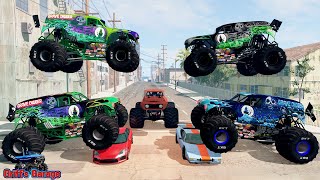 GRAVE DIGGER MONSTER JAM MADNESS | Who's The Best Grave Digger? - BeamNG Drive