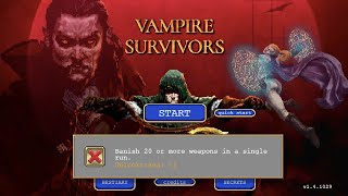 Vampire Survivors Banish 20 or More Weapons in a Single Run   DLC Tides of the Foscari