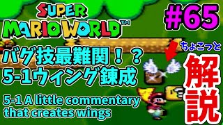 スーパーマリオワールド 5-1ウィング錬成ちょこっと解説 Super Mario World 5-1 Wing training A little commentary #shorts part65