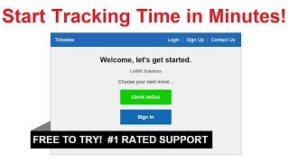 Tickadee Overview - Online/Web-Based Time Clock Software - Free 30 Day Trial