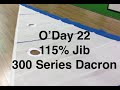 O'Day 22 115% Jib Precision Sails 300 Series Dacron