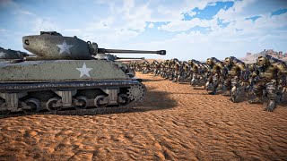 10 Auto Sherman Tank VS 100,000 Giant Troll - Ultimate Epic Battle Simulator 2 | UEBS 2