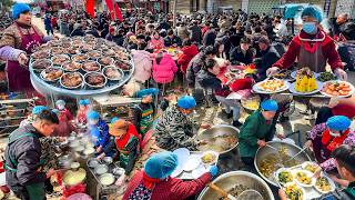 Shocking production of a real rural wedding banquet in China, 24 dishes for $60, open-air in winter