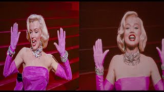 Marilyn Monroe / Ana de Armas Scene comparison [Side by side]  ♬Diamonds are gir