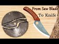 Simple knife making with an old saw blade