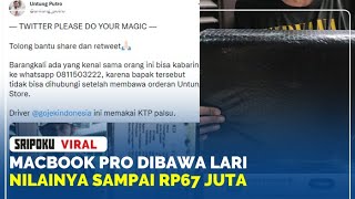 Macbook Pro Senilai Rp67 Juta Dibawa Kabur, Viral Sampai Ke Twitter