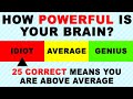 Is Your Intelligence Above Average? This Quiz Will Test Your Brain Power