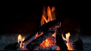Relaxing Fireplace with Piano Music (Full HD)