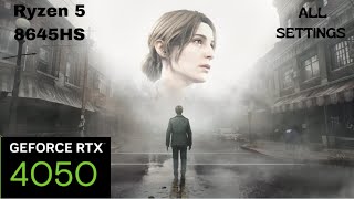 SILENT HILL 2 REMAKE - RTX 4050 Ryzen 5 8645HS HP VICTUS 15 - 1080P DLSS + FG + RAY TRACING