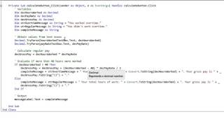 Selection Structure (If Statement) in Visual Basic