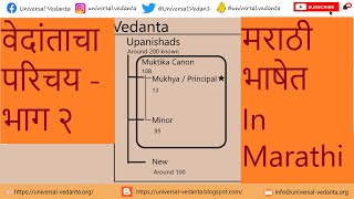 वेदांत परिचय | भाग 2। मराठी / Marathi | वेदांताचे तपशीलवार आकलन | वेदांत दर्शन | Universal Vedanta