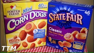 Chicken vs Turkey Mini Corn Dogs