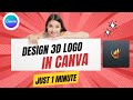 How to Design a Stunning 3D Logo in Canva | Step-by-Step Tutorial