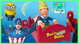 DON'T WAKE DADDY Kids Family Fun Game Night BOARD GAME Kids Egg Surprise Spider Girl Captain America