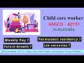 Should you become a Child Care worker in Australia? PR options? Future growth? #Indiansinaustralia