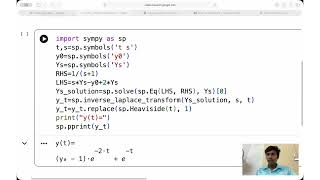 Inverse Laplace Transform Using Python (SymPy) | Practicum 12 Explained