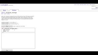 List-2 (centered_average) Python Tutorial || Codingbat.com