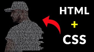 Text In Image  Using HTML + CSS - Hindi