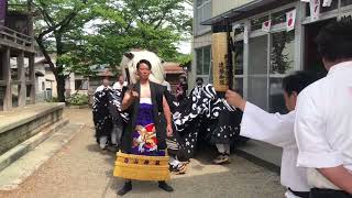 令和五年長井市十日町白山神社例大祭（観音びらき）#山形県 #日本の祭り #獅子舞 #黒獅子 #長井黒獅子 #長井市 #十日町白山神社