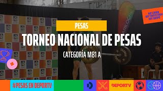 Campeonato Nacional de Pesas Bariloche 2024 - Categoría M81 A - #PESASenDEPORTV