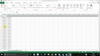 How to make a FTIR spectra in excel from a CSV file