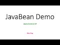 Simple JavaBean Example