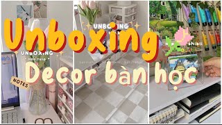 [ Shopee Haul ] Unboxing - Những món đồ decor bàn học cho năm học sắp tới