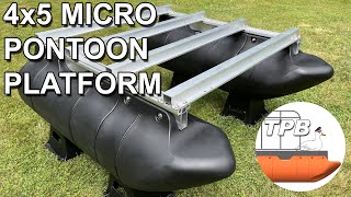 TinyPontoonBoats.com 4x5 mini robotics pontoon platform - MICRO PONTOON BOAT PLATFORM