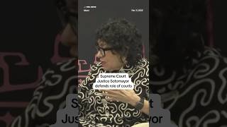 Supreme Court Justice Sotomayor defends role of courts