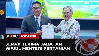 Kementan Lakukan Sertijab dengan Sudaryono usai Dilantik Menjadi Wakil Menteri | Kabar Siang tvOne