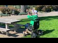 meet the comfygo majestic iq 7000 remote controlled folding reclining electric wheelchair