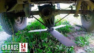 Converting an UAZ truck into a lawnmower