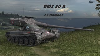 И снова amx 50b, 6к+ урона за 2,5 минуты боя.