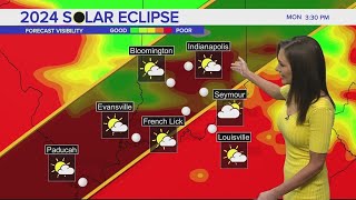 Solar eclipse weather forecast for Kentucky, Indiana