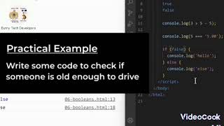 JavaScript Course || Booleans || if and else if condition statements in JavaScript. #javascript #cod