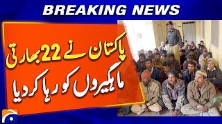 22 Indian Fishermen Sent Home from Pakistan Ahead of Champions Trophy Match! | Geo News