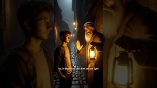 Blind Man's Lantern: A Heartwarming Lesson in Kindness🕯️✨#ytshorts #youtubeshorts #shorts #ai #story