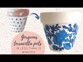 Paint Terracotta Pots Without Actually Painting It! DIY Designer Pots | Pot Decoration Ideas