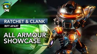 Ratchet \u0026 Clank: Rift Apart - All Armour Showcase [4K]