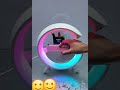 g shape smart speaker led wireless fast charger bluetooth speaker *rate 800 s new exciting price *