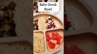 Baby's First Greek Bowl: Can My Baby Go Vegan for a Week? ❤️ 👶 🥗 #babyfoodrecipes #veganbaby #shorts