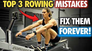 Rowing Machine: TOP 3 MISTAKES (AND DRILLS TO FIX THEM!)