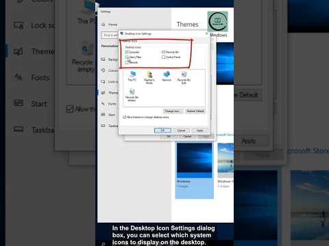 Customize Windows 10 Desktop Icons in Seconds! #windows10 #desktopicons #customize #techtips #Shorts