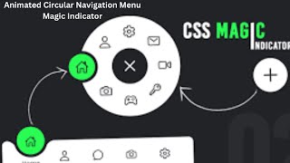 Animated Circular Navigation Menu Magic Indicator