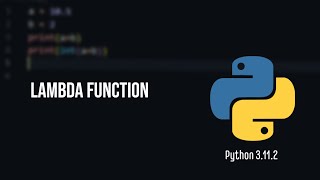 Python Tutorial #21 | Lambda Function